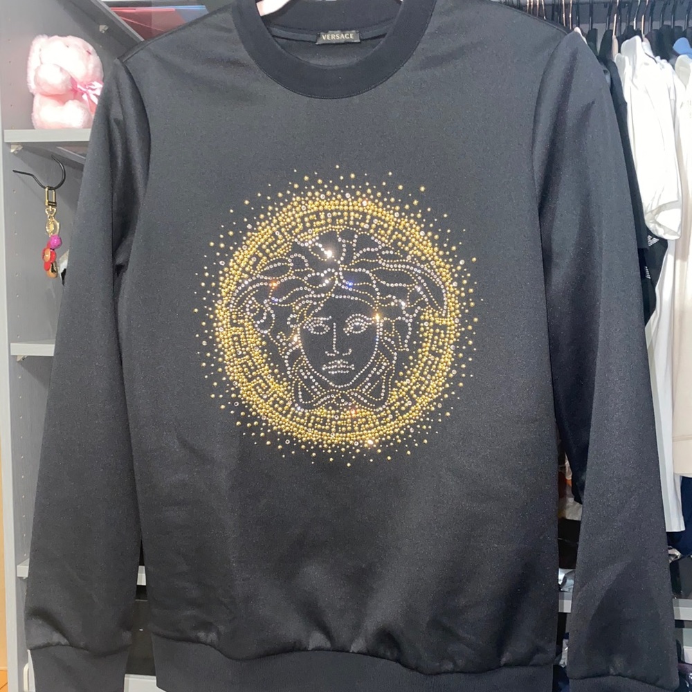Versace Embellished Medusa Logo